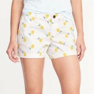 Old Navy Mid-Rise Lemon Shorts
